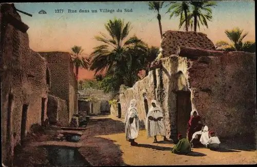 Ak Rue dans un village du Sud, Maghreb