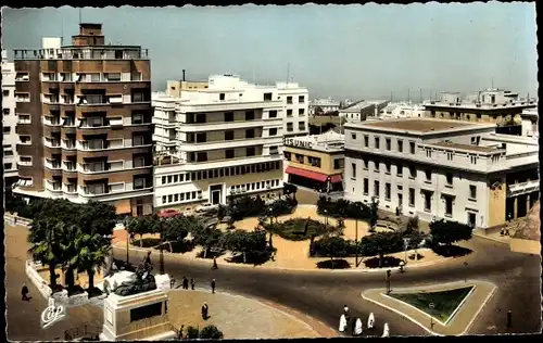 Ak Mostaganem Oran Algerien, Teilansicht der Stadt, Denkmal