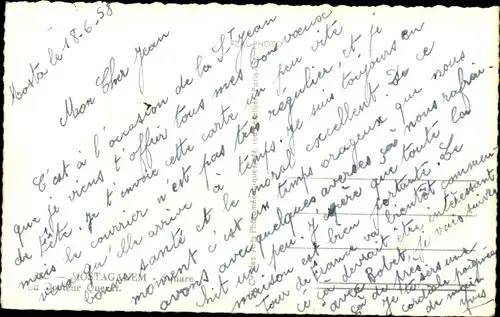 Ak Mostaganem Oran Algerien, Teilansicht der Stadt, Denkmal