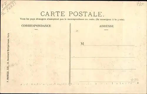 Ak Paris, Journée du 1 Mai 1906, Campement des troupes de la galerie des Machines