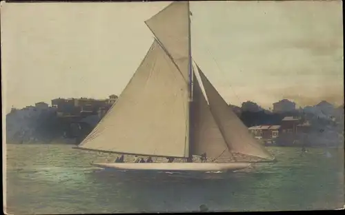 Ak Segelboot auf dem Wasser