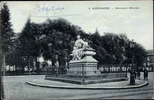 Ak Oudenaarde Audenarde Ostflandern, Monument Mexicain