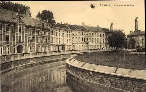 Ak Louvain Leuven Flämisch Brabant, Rue Laie et la Dyle
