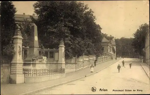 Ak Arlon Aarlen Wallonien Luxemburg, Monument Orban de Xivry