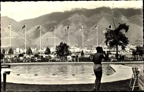 Ak Caracas Venezuela, La Piscine de l'Hotel Tamanaco