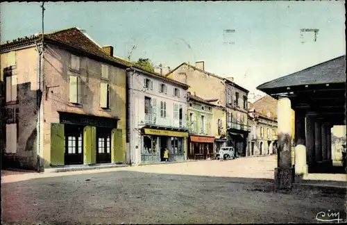 Ak Vergt Dordogne, Place de la Halle