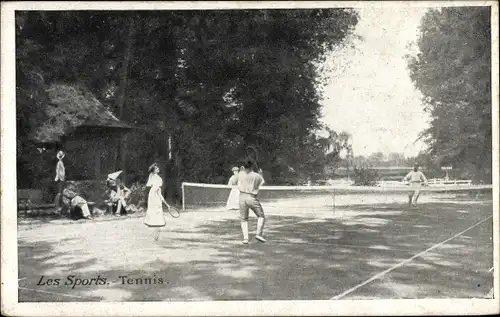 Ak Les Sports, Tennis, Tennisspiel, Tennisschläger