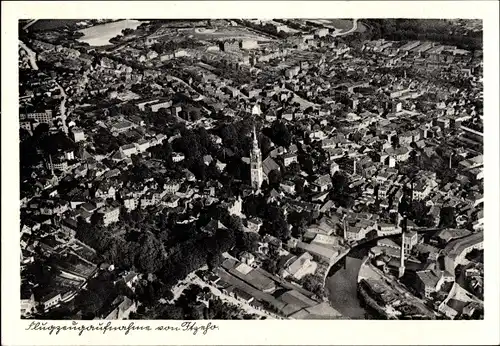 Ak Itzehoe in Holstein, Fliegeraufnahme