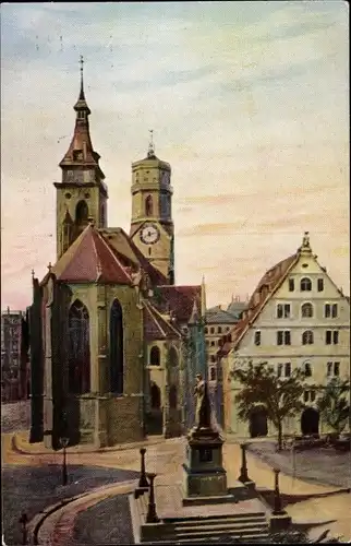 Ak Stuttgart in Württemberg, Stiftskirche