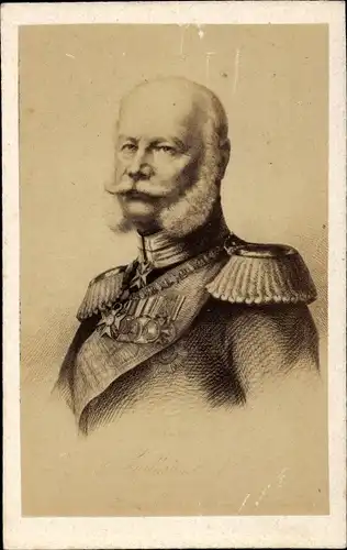 Künstler Ak Kaiser Wilhelm I., Portrait