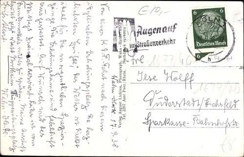 Ak Wahn Heide Köln, Straßenpartie mit Gebäuden