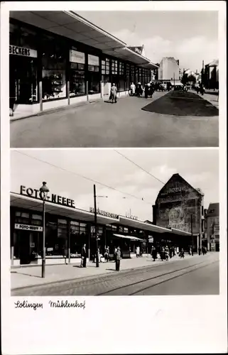 Ak Solingen in Nordrhein Westfalen, Mühlenhof, Geschäfte, Foto Neefe