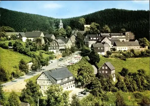 Ak Nordenau Schmallenberg im Sauerland, Straßenpartie, Teilansicht