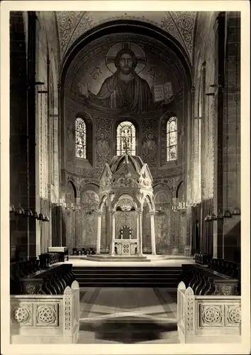 Ak Maria Laach Glees in der Eifel, Abteikirche, Ostchor mit Hochaltar