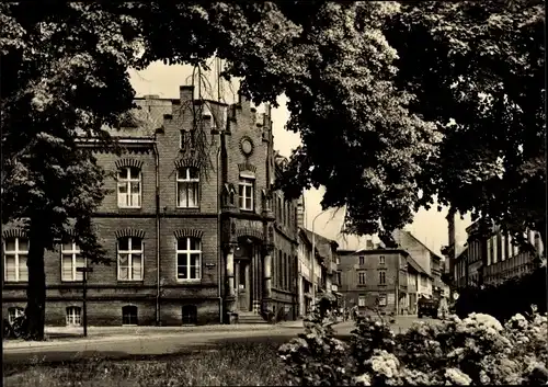 Foto Ak Wittstock Dosse in der Prignitz, Postamt