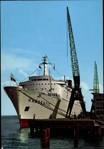 Ak Nordseebad Cuxhaven, Dampfer Hanseatic, Hamburg Atlantic Line