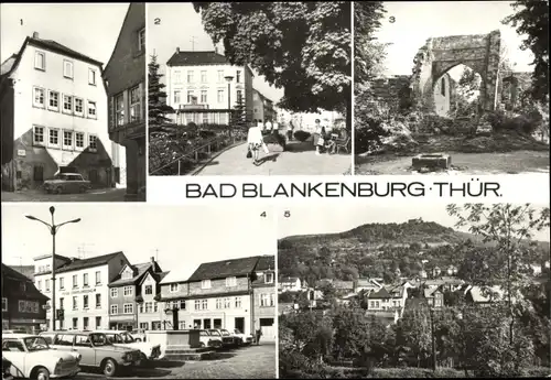 Ak Bad Blankenburg in Thüringen, Burg Greifenstein, FDGB-Erholungsheim "Greifenstein", Gedenkstätte