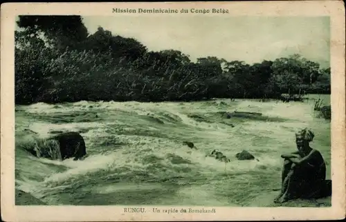 Ak Rungu Französisch Kongo, Un rapide du Bomokandi