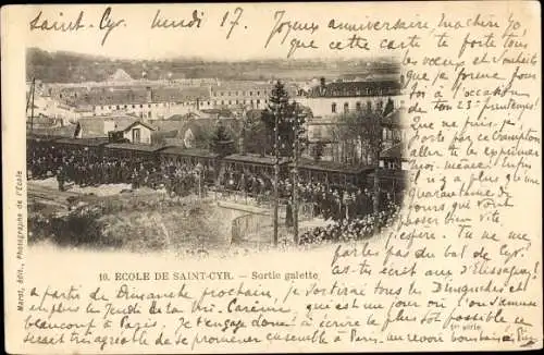 Ak Saint Cyr l'Ecole Yvelines, Sortie galette, Bahnhof, Gleisseite