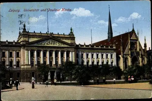 Ak Leipzig in Sachsen, Universität, Pauliner Kirche