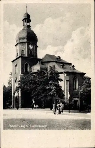 Ak Plauen im Vogtland, Lutherkirche