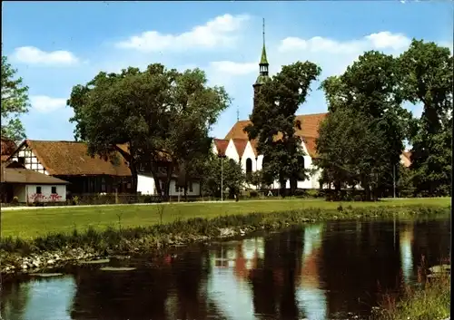 Ak Hermannsburg Südheide in der Lüneburger Heide, Ortspartie