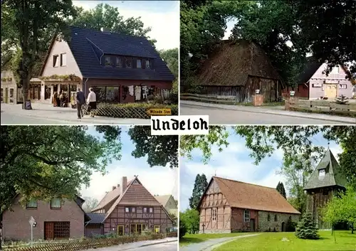 Ak Undeloh in der Lüneburger Heide, Dorfansichten, Fachwerkhäuser
