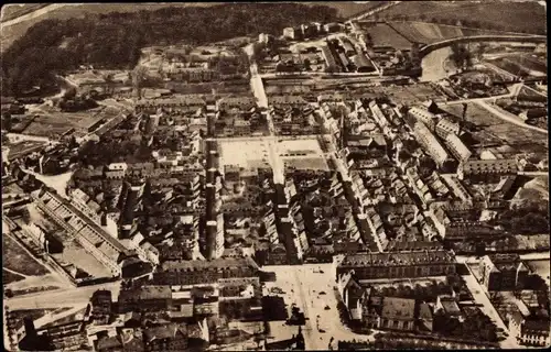 Ak Saarlouis im Saarland, Luftaufnahme