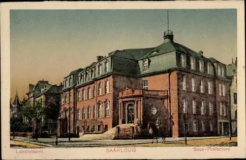 Ak Saarlouis im Saarland, Landratsamt