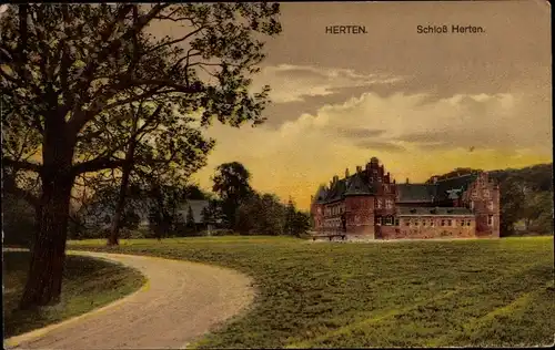 Ak Herten im Ruhrgebiet, Schloss Herten