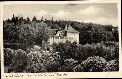 Ak Bad Nenndorf an der Weser, Waldrestaurant Cecilienhöhe, Inh. Fred. Bode