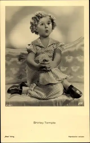 Ak Schauspielerin Shirley Temple, Portrait, Ross