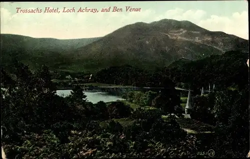 Ak Schottland, Trossachs Hotel, Loch Achray, Ben Venue
