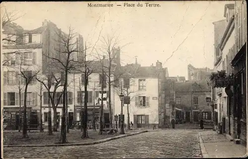 Ak Paris XVIII. Arrondissement Buttes-Montmartre, Place du Tertre
