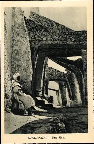 Ak Ghardaia Algerien, Une Rue