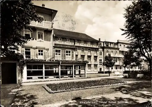 Ak Rheinfelden Kanton Aargau Schweiz, Hotel Solbad Schützen