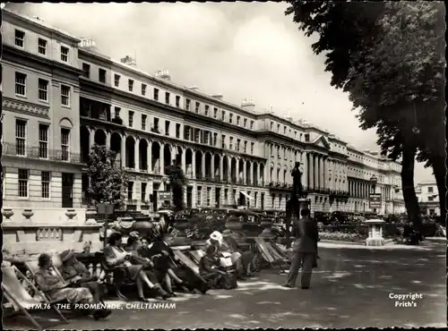 Ak Cheltenham Gloucestershire England, Promenade