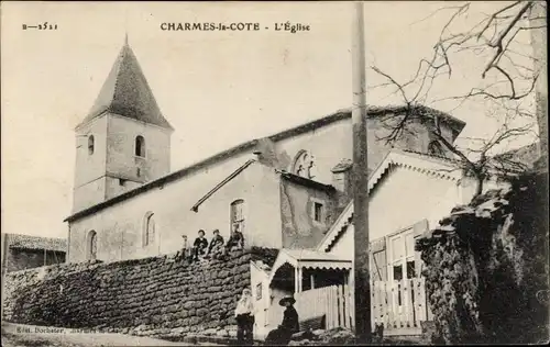 Ak Charmes la Côte Meurthe et Moselle, L'Eglise