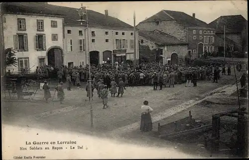 Ak Meurthe et Moselle, La Guerre en Lorraine, Nos Soldats au Repos