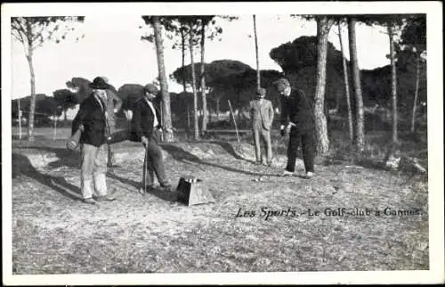 Ak Cannes Alpes Maritimes, Les Sports, le Golf Club