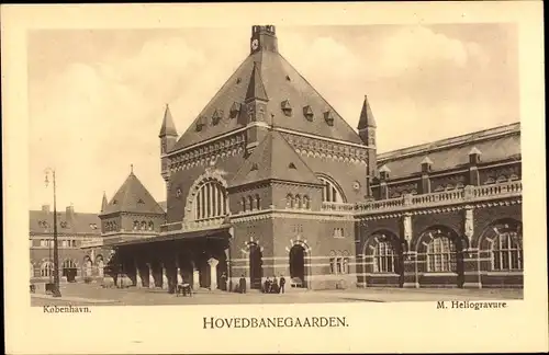 Ak Kjøbenhavn København Kopenhagen Dänemark, Hovedbanegården, Bahnhof