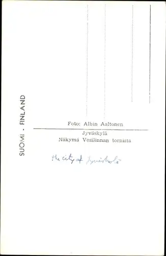 Ak Jyväskylä Finnland, Gesamtansicht