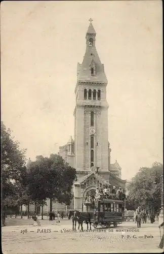 Ak Paris XIV. Arrondissement Observatoire, L'Eglise Saint Pierre de Montrouge