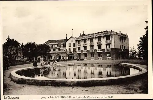 Ak La Bourboule Puy-de-Dôme, Hotel du Charlannes et du Golf