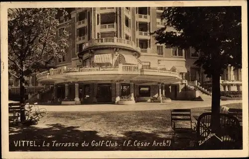 Ak Vittel Lothringen Vosges, La Terrasse du Golf Club