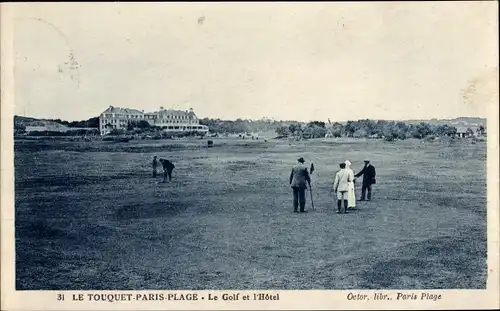 Ak Le Touquet Paris Plage Pas de Calais, Golf, Hotel