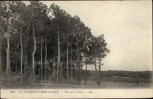 Ak Le Touquet Paris Plage Pas de Calais, Vue sur le Golf