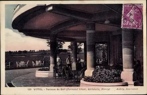 Ak Vittel Lothringen Vosges, Terrasse du Golf