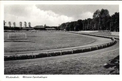 Ak Westerstede in Oldenburg Ammerland, Hössen Sportanlagen, Sportplatz
