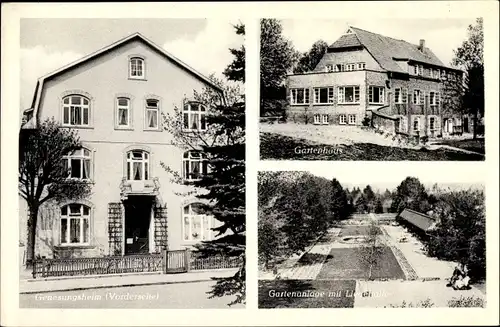 Ak Reinfeld in Holstein, Genesungsheim, Gartenanlage, Gartenhaus